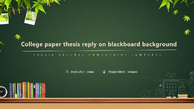 Chalkboard Background. Free PPT Template & Google Slides Theme