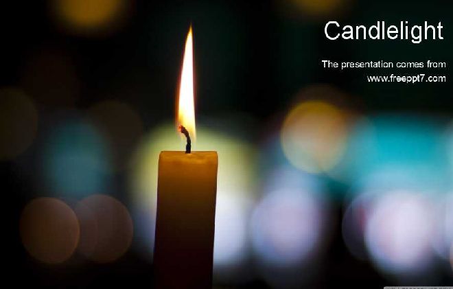 Candlelight PPT Template Google Slides