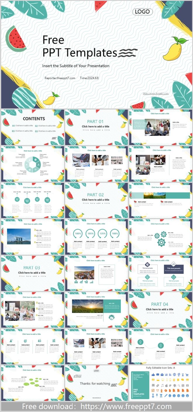 Hello summer PowerPoint templates_Best PowerPoint templates and Google ...