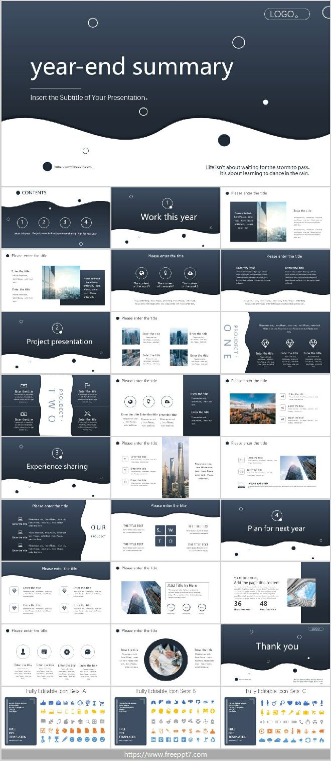 free business powerpoint templates download orange