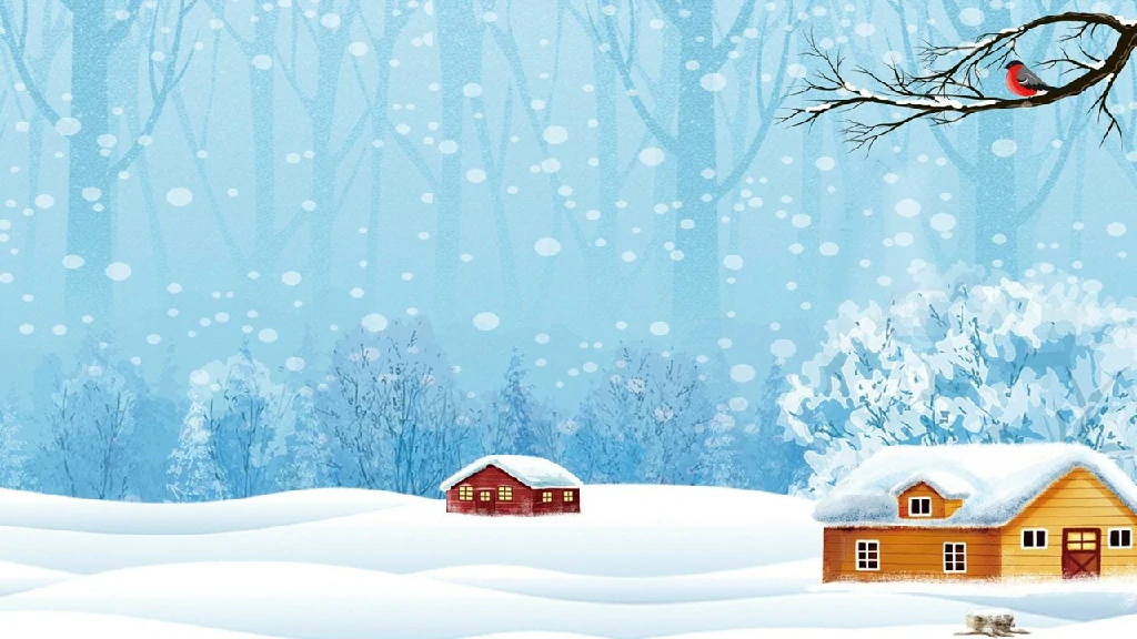 Forest snow powerpoint background images & Google Slides