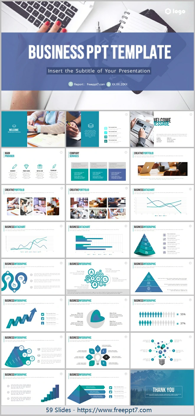 High-end Business Report PowerPoint Templates & Google Slides