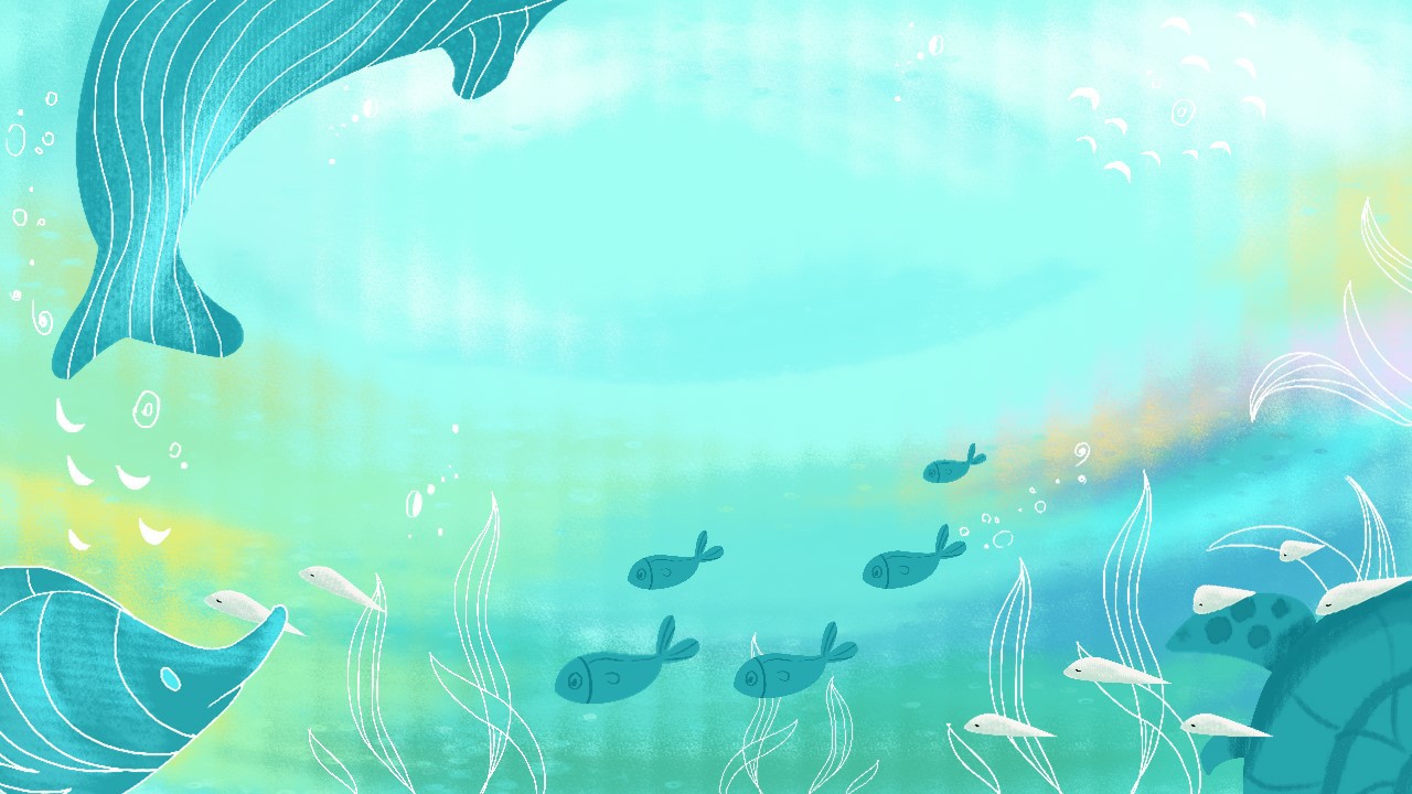 Cartoon hand drawn ocean style PowerPoint backgrounds