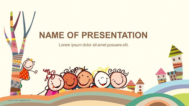 Happy Children Powerpoint Template For Education Best Powerpoint Templates And Google Slides For Free Download