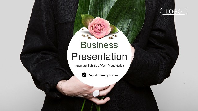 Great! Flower Beauty Business PowerPoint Templates