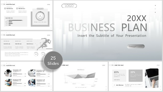 Nice! Grey Minimalist Business PowerPoint Templates