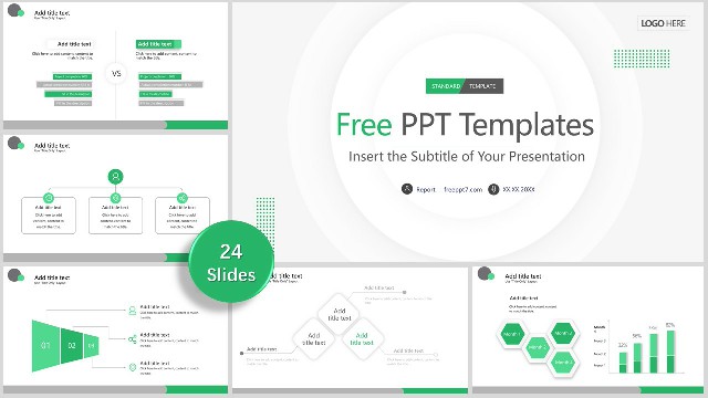 <b>Green & Minimalist Micro Stereoscopic PowerPoint Templates</b>