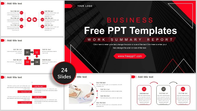 <b>Personality! Simple work summary PowerPoint templates</b>