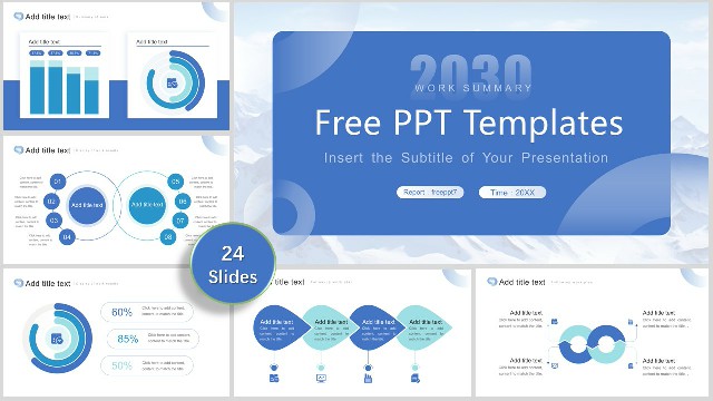 Nice! Blue Mountains Business PowerPoint Templates