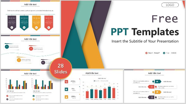 Great! Colorful Work Summary PowerPoint Templates