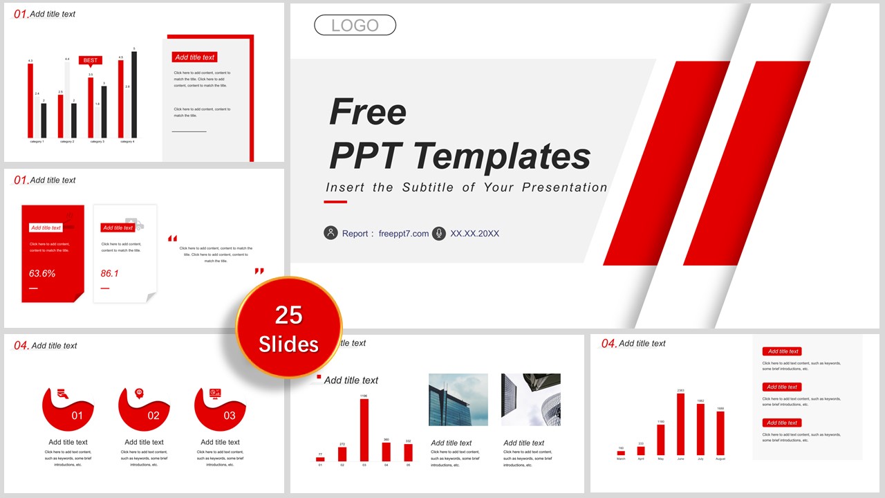 Good! Red Business Presentation PowerPoint Templates