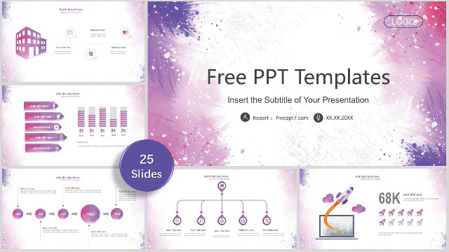 Nice! Point Color Ink Business PowerPoint Templates