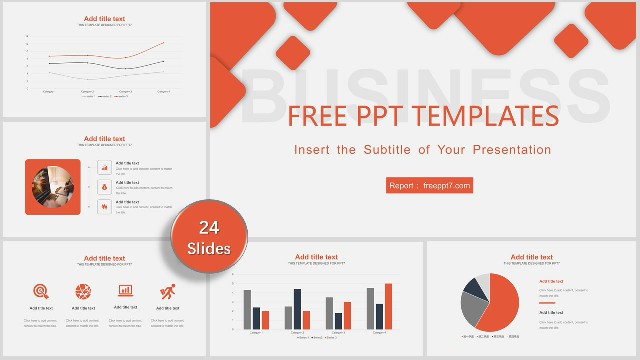 <b>Nice! Concise Red Business Report PowerPoint Templates</b>