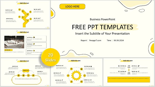 <strong>Vibrant Lemon Yellow Business PowerPoint Templates</strong>