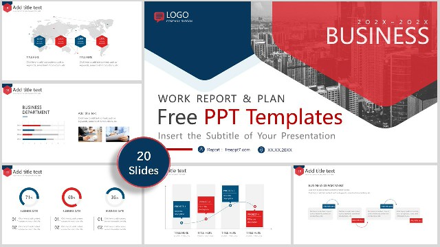 <b>Professional Blue and Red Business PowerPoint Templates</b>