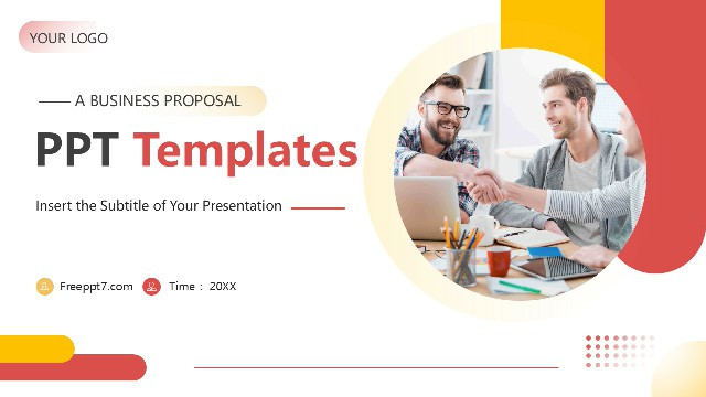 <b>Elevate Your Business Presentations with Our Red-Orange Business Proposal PPT Template </b>